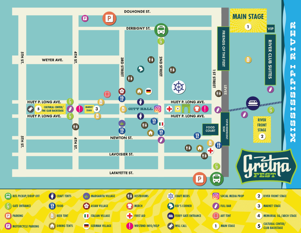 Festival Map Gretna Fest