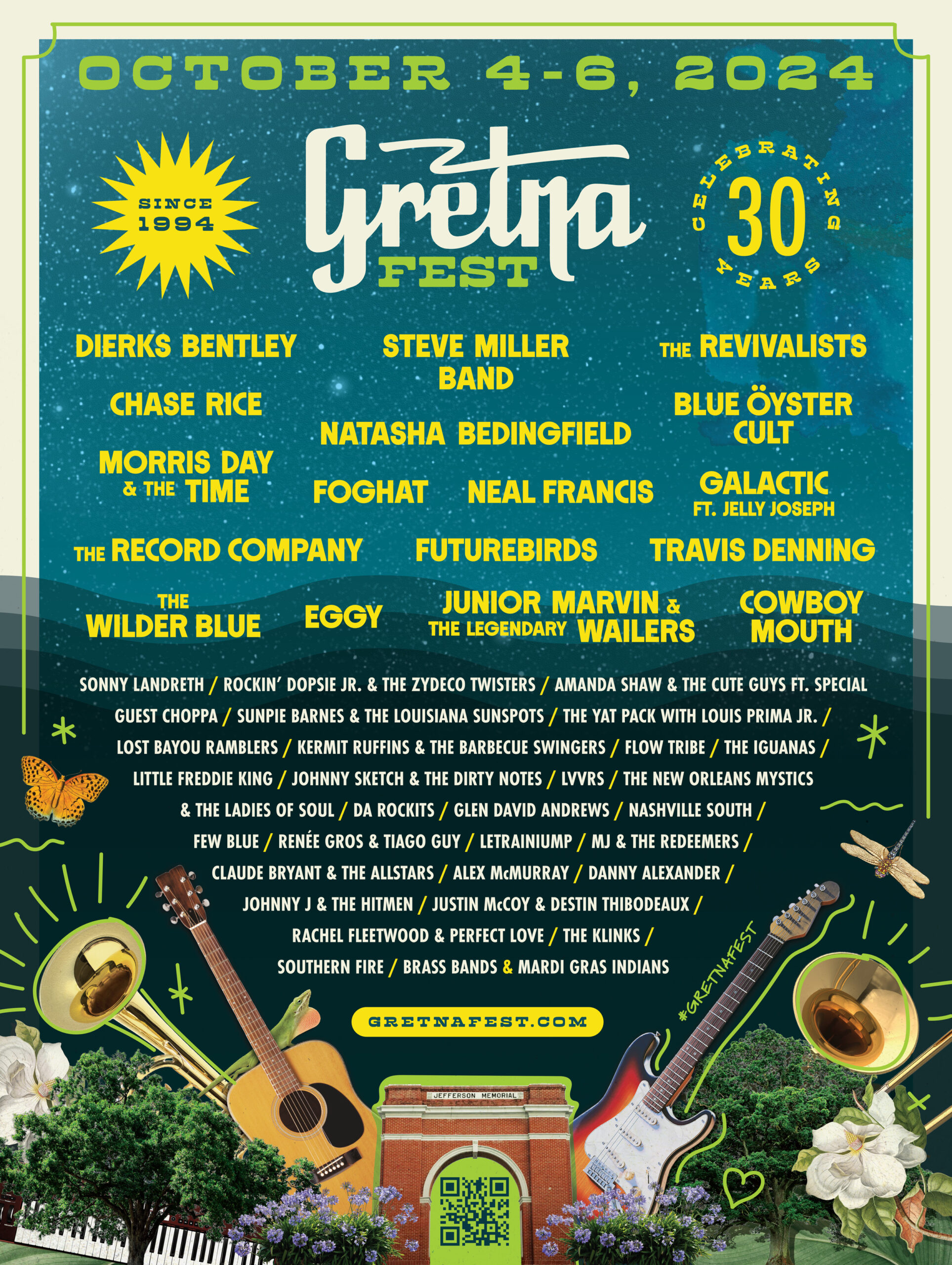 3 DAYS. 6 STAGES. 60 ACTS. Gretna Fest